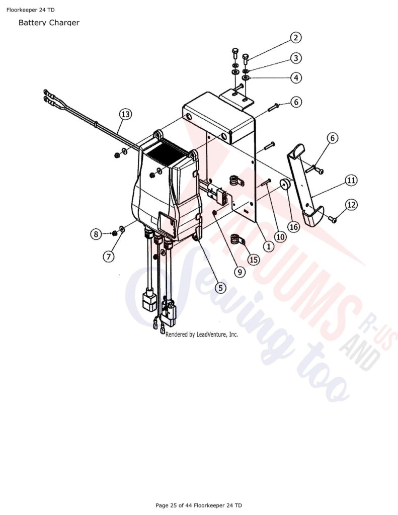 Tornado FloorKeep 24 exploded schematic diagram (page 3)