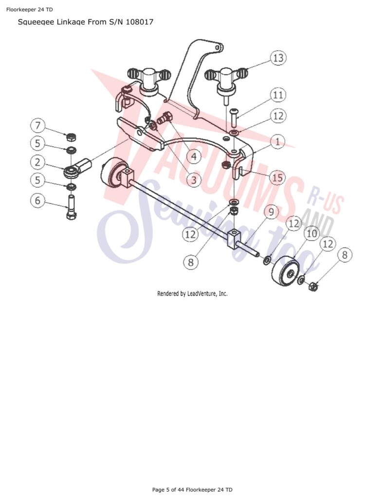 Tornado FloorKeep 24 exploded schematic diagram (page 11)