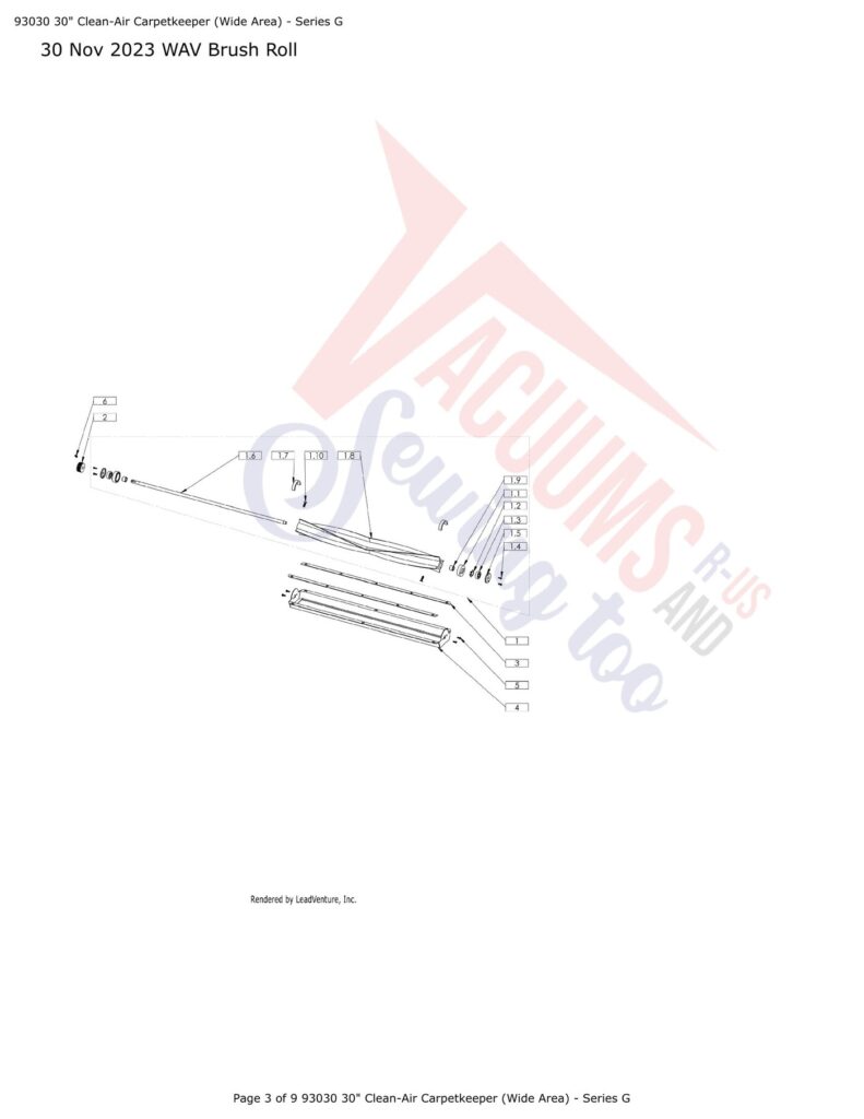 Tornado 93030 exploded schematic diagram (page 1)