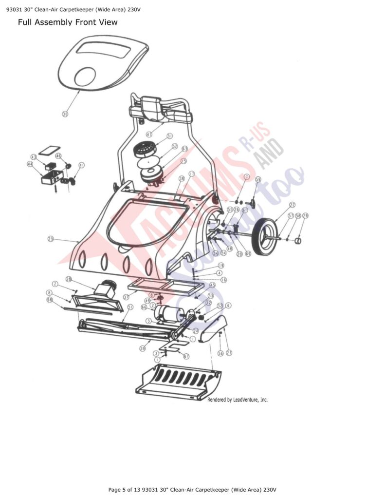 Tornado 93031 exploded schematic diagram (page 2)