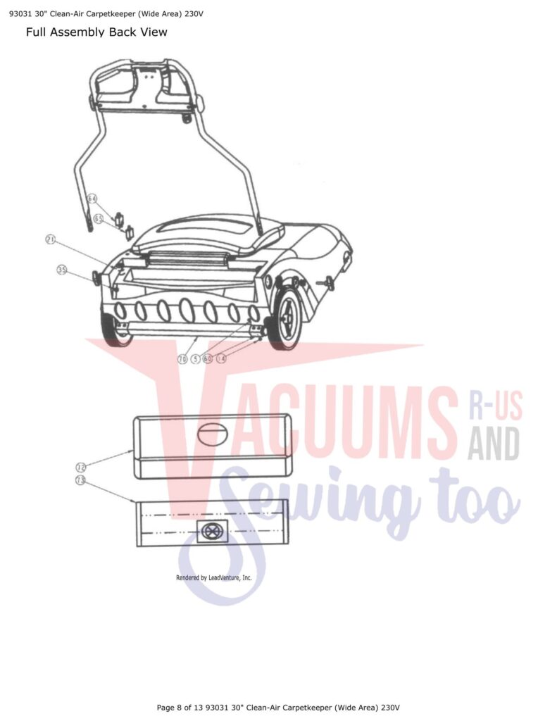 Tornado 93031 exploded schematic diagram (page 3)