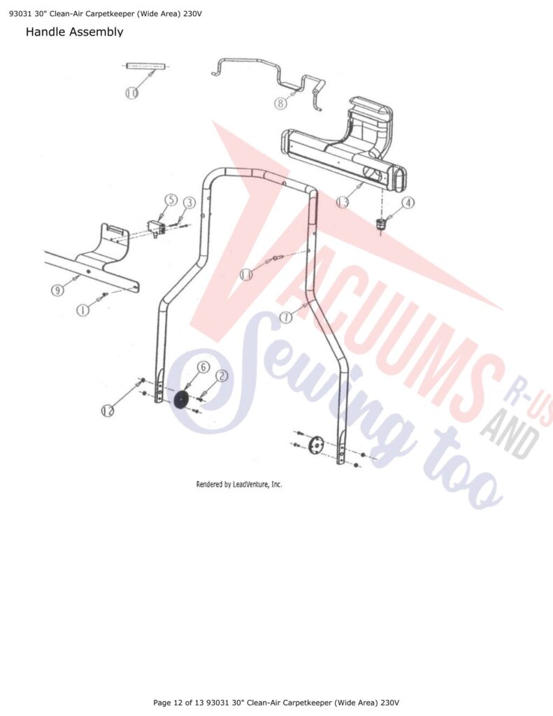 Tornado 93031 exploded schematic diagram (page 5)