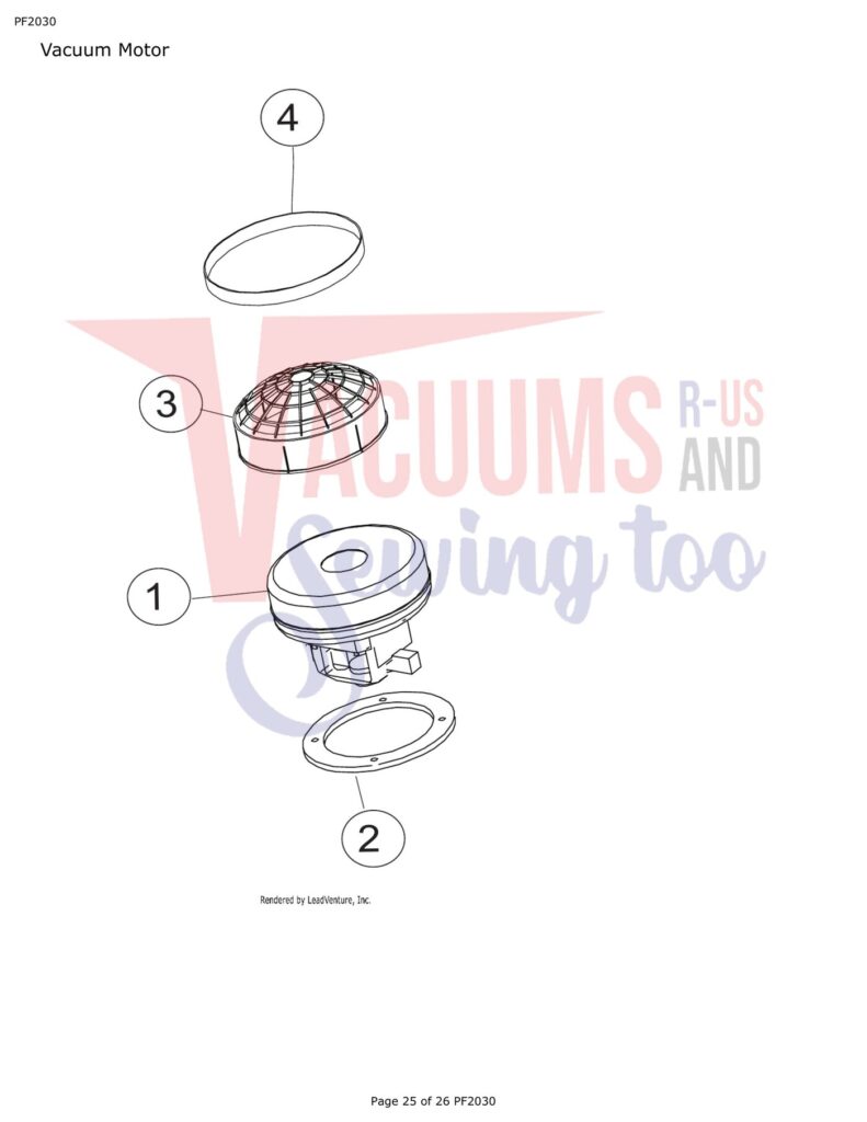 Powr-Flite PF2030 exploded schematic diagram (page 2)