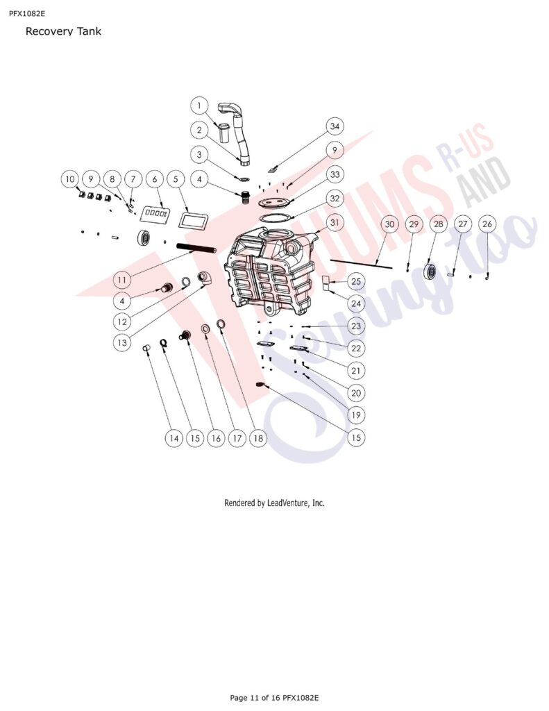 Powr-Flite PFX1082E exploded schematic diagram (page 4)