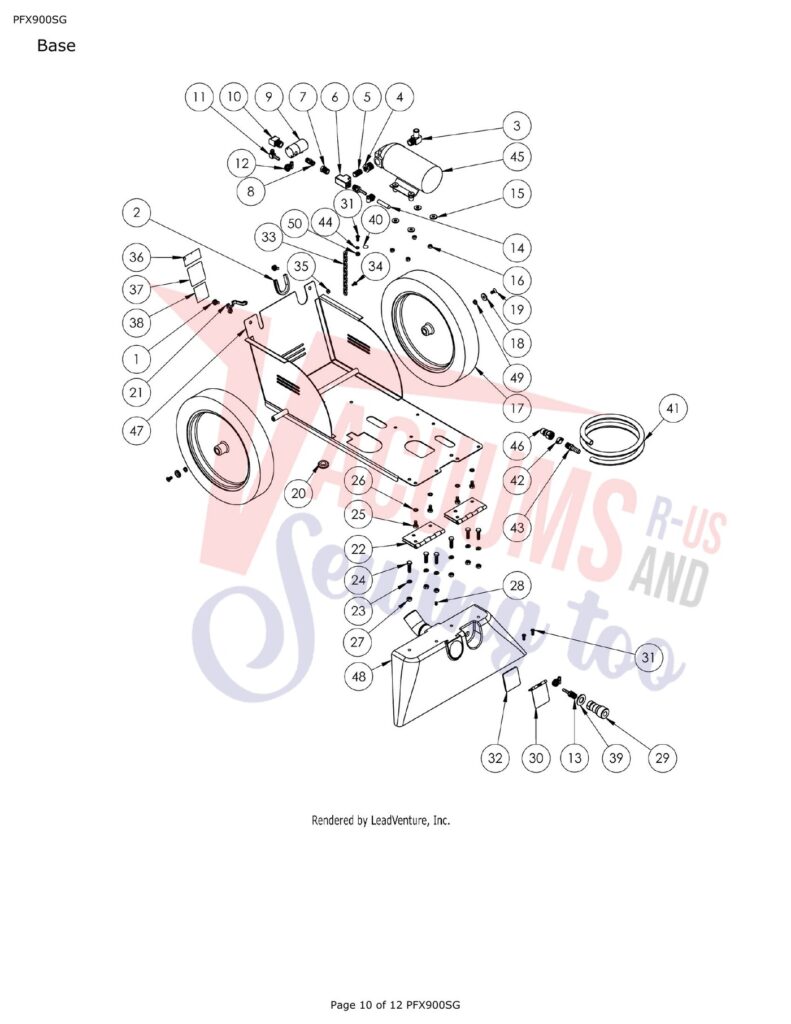 Tornado PFX900SG exploded schematic diagram (page 3)