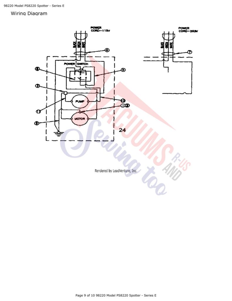 Tornado PS8220 exploded schematic diagram (page 3)