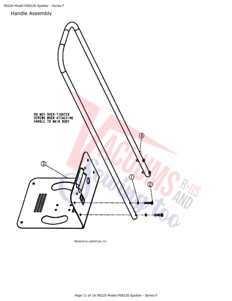 Eureka P8220 exploded schematic diagram (page 4)