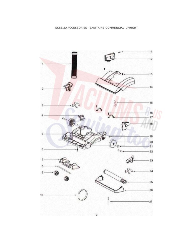 Sanitaire SC5815 schematic page 3 preview