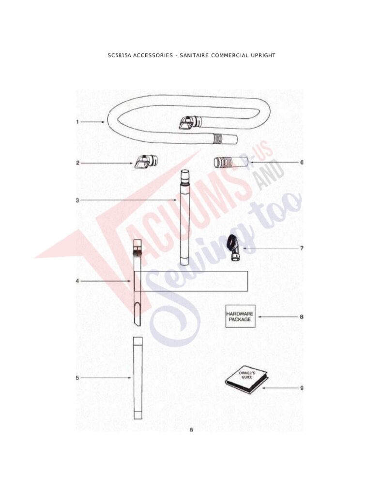 Sanitaire SC5815 exploded schematic diagram (page 4)