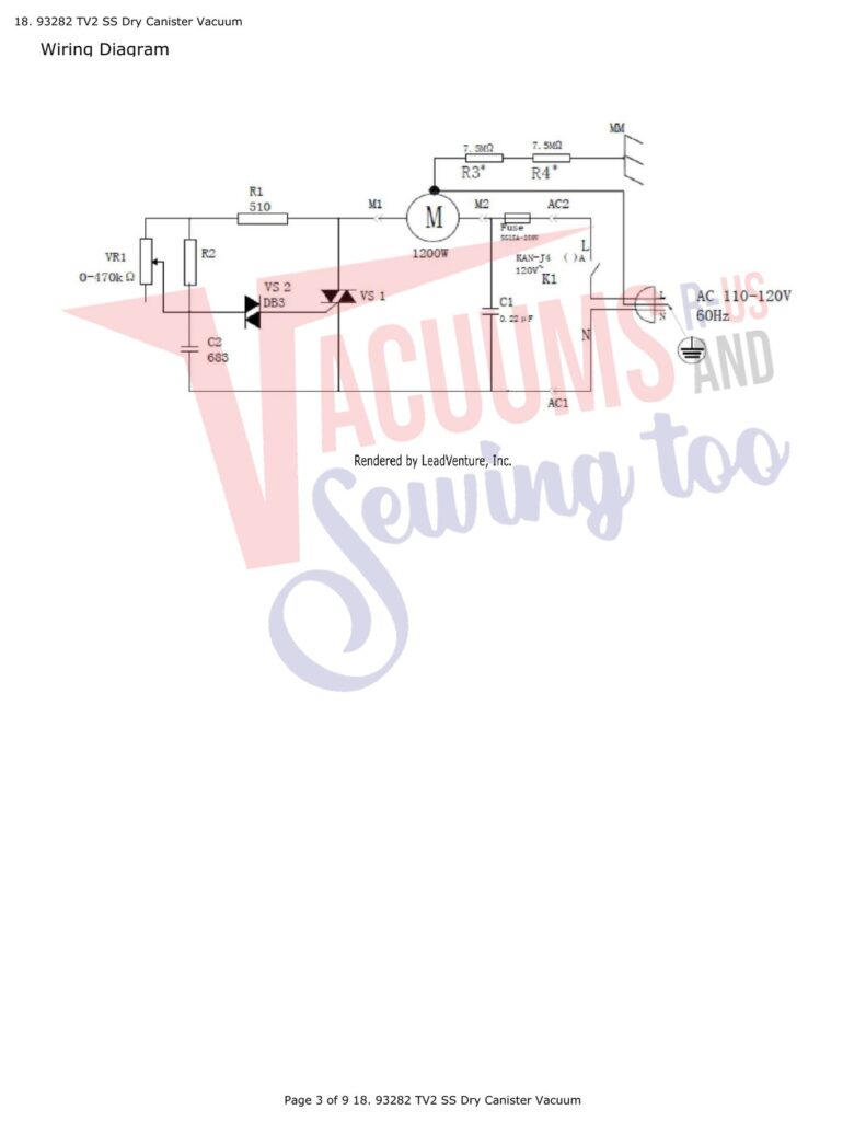 Tornado 93282 exploded schematic diagram (page 1)