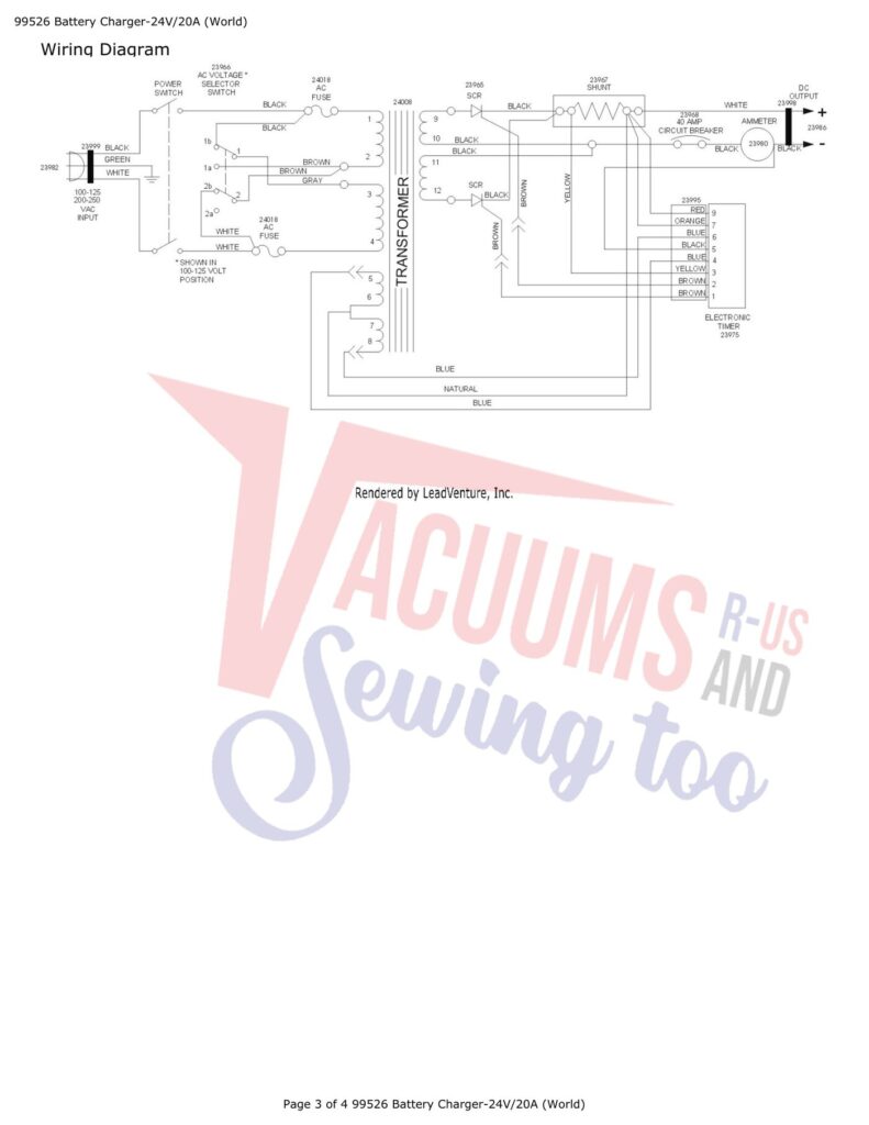Tornado 99526 exploded schematic diagram (page 1)