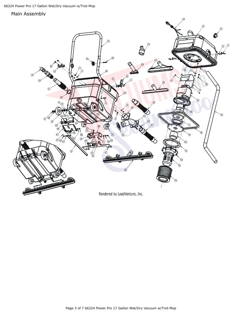 Tornado 66224 exploded schematic diagram (page 1)
