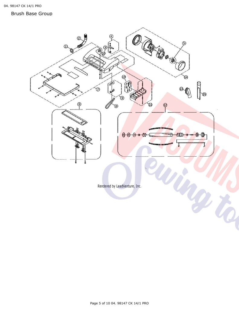 Tornado CK14/1 exploded schematic diagram (page 2)