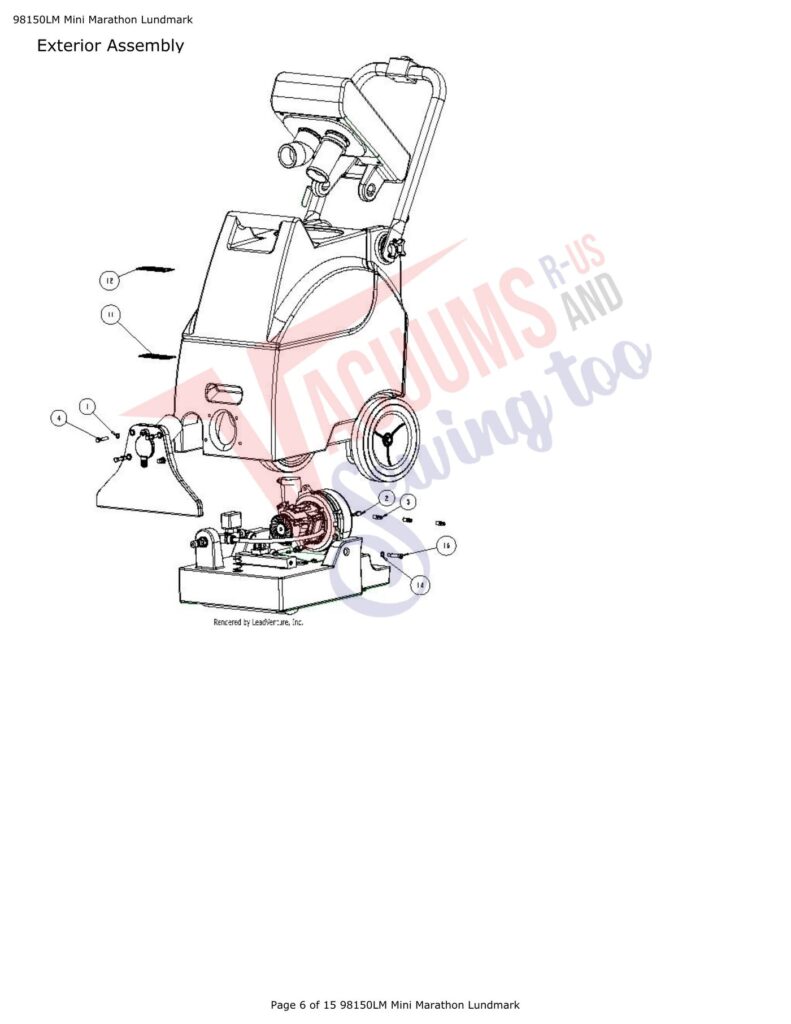 Tornado 98150LM exploded schematic diagram (page 2)