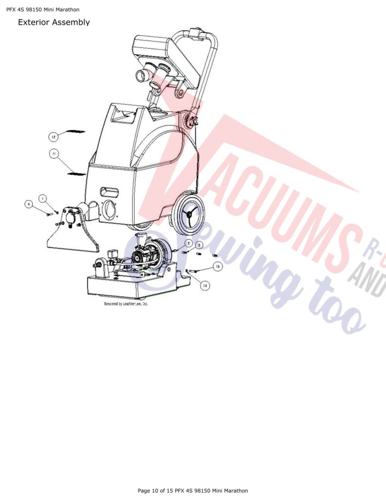 Tornado PFX 4S 98150 exploded schematic diagram (page 4)