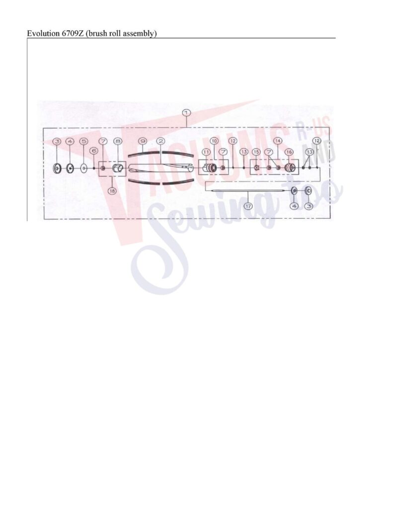 Evolution 67909Z exploded schematic diagram (page 1)