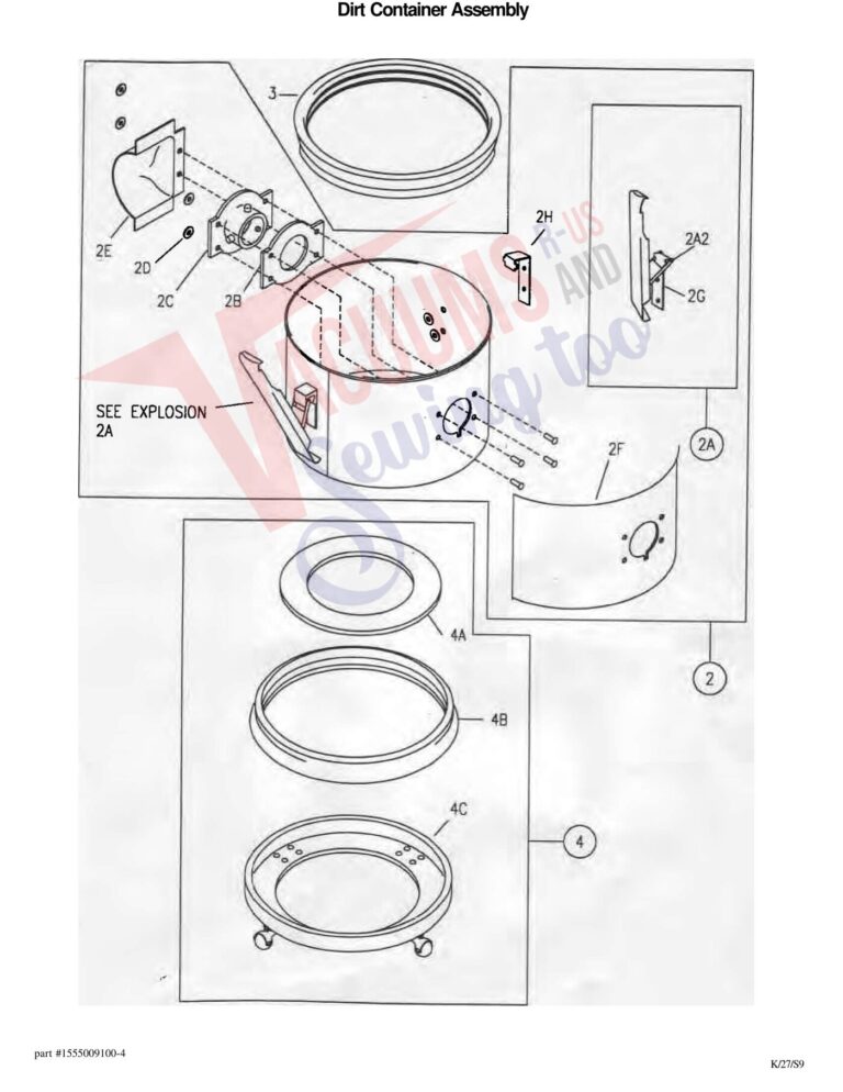 Filter Queen MA961 schematic page 1 preview