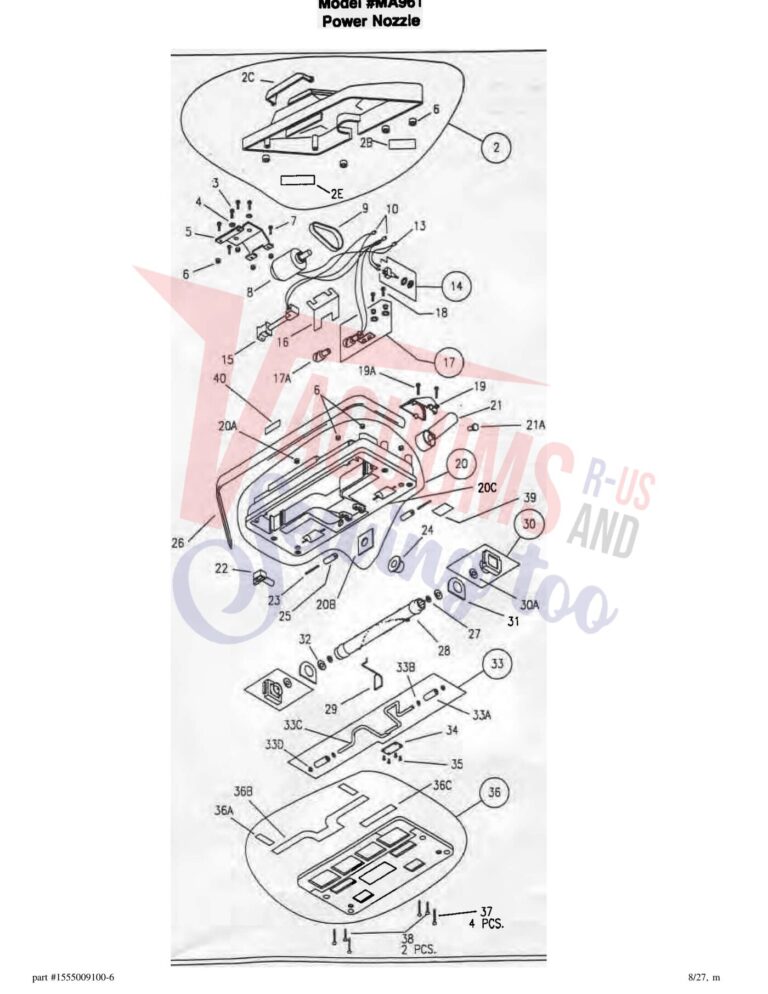 Filter Queen MA961 schematic page 2 preview