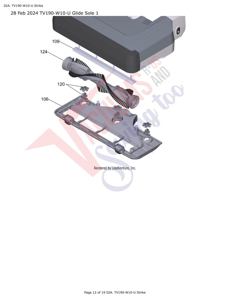Tornado TV190-W10-U exploded schematic diagram (page 5)