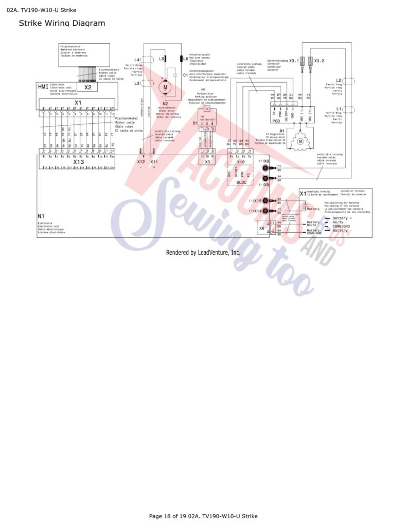 Tornado TV190-W10-U exploded schematic diagram (page 8)
