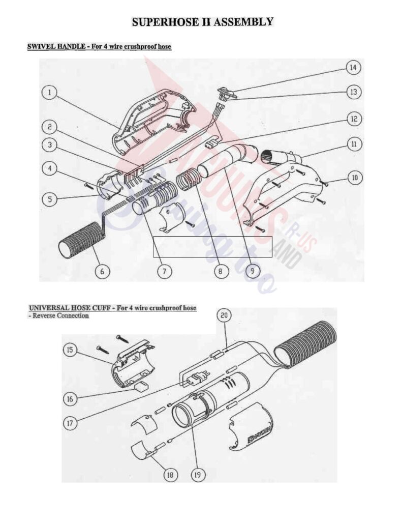 Hayden super hose 2 exploded schematic diagram (page 1)