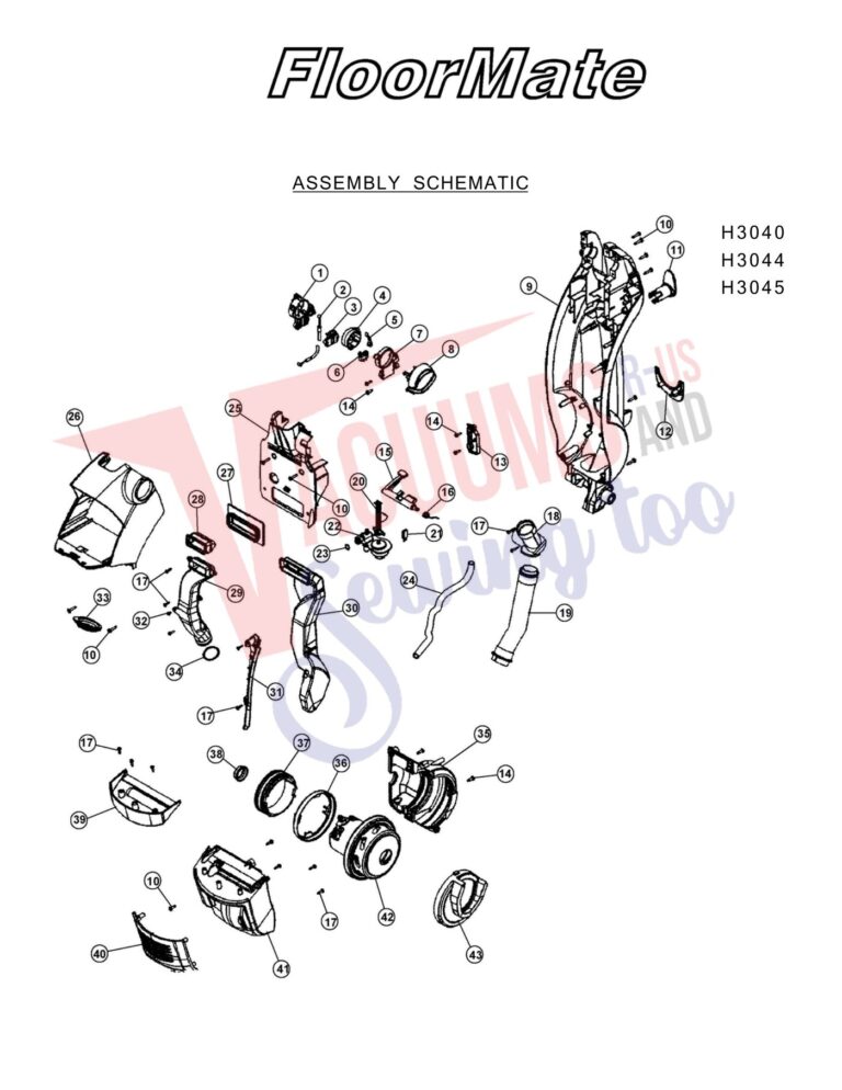 Hoover H3040 schematic page 1 preview