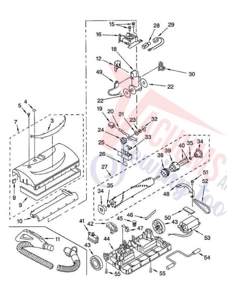 Kenmore 116.22613203 exploded schematic diagram (page 2)