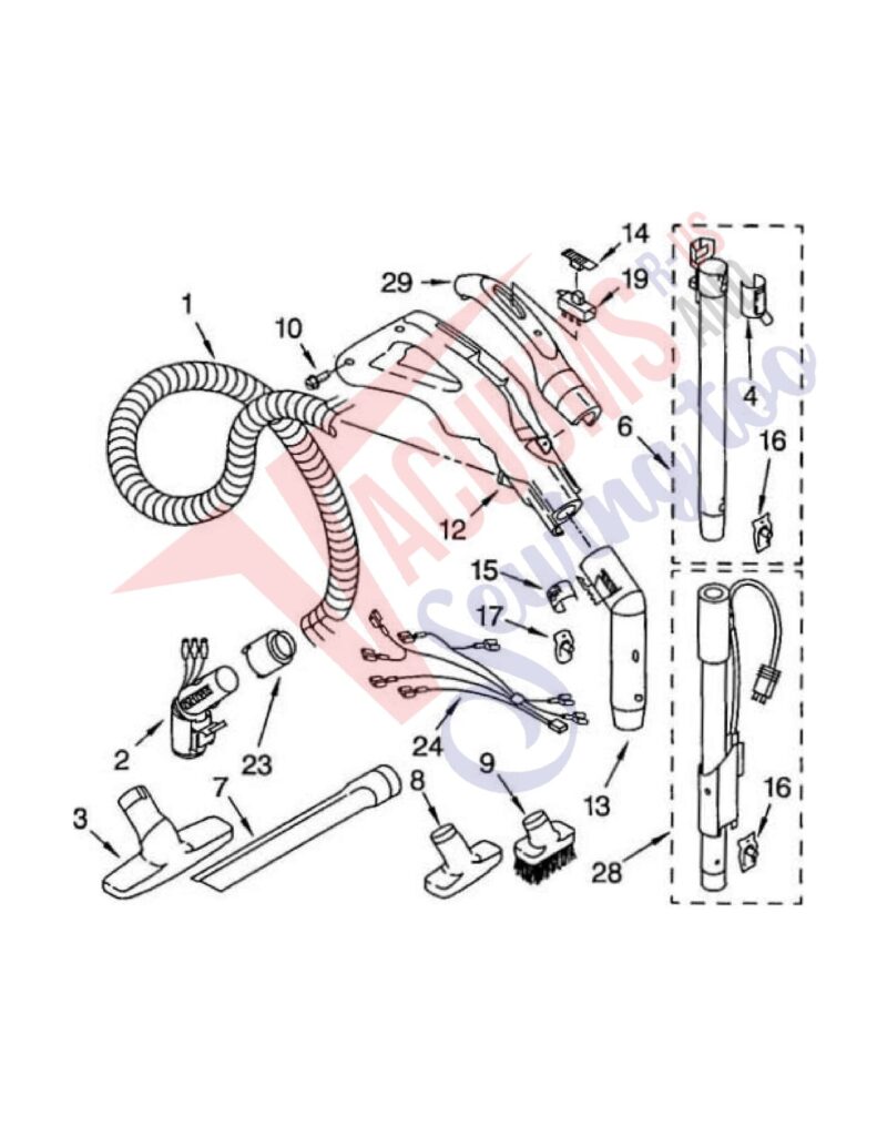 Kenmore 116.22613203 exploded schematic diagram (page 3)
