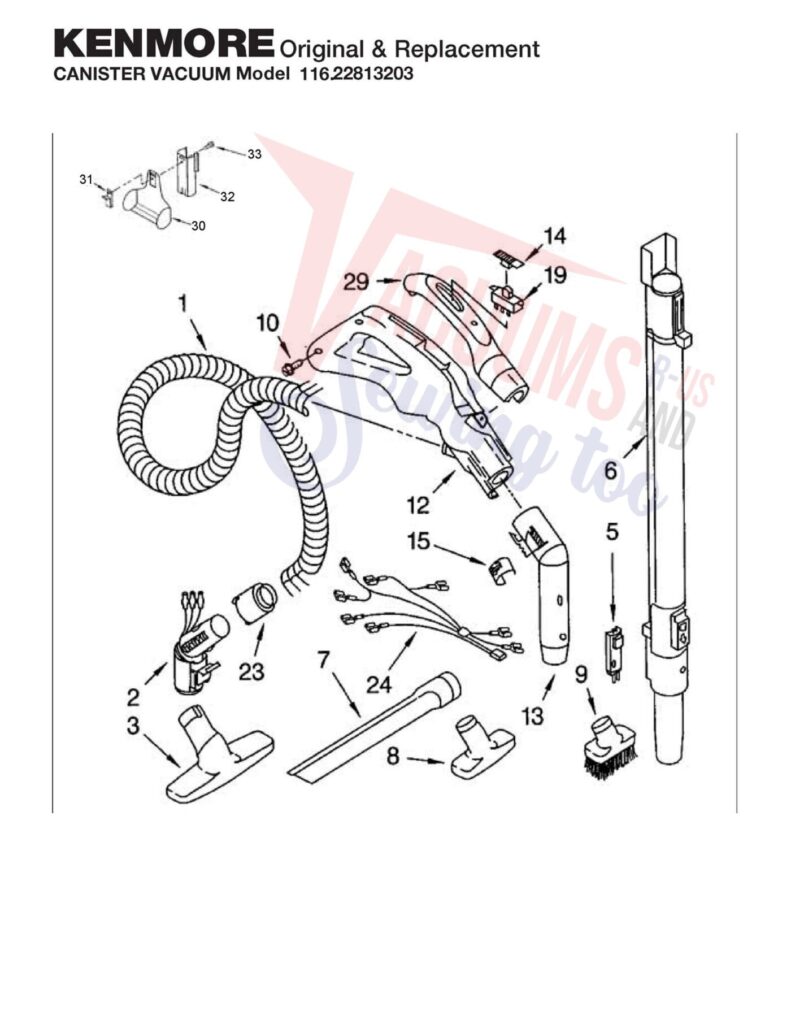 Kenmore 116.22813203 exploded schematic diagram (page 3)