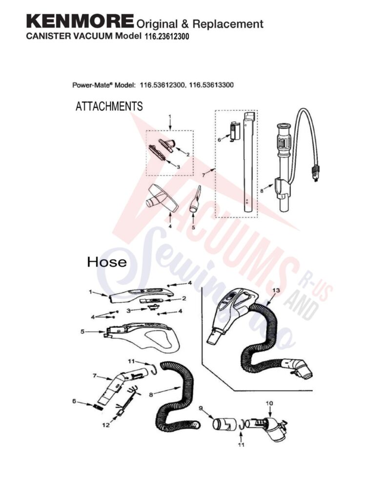 Kenmore 116.23612300 exploded schematic diagram (page 2)