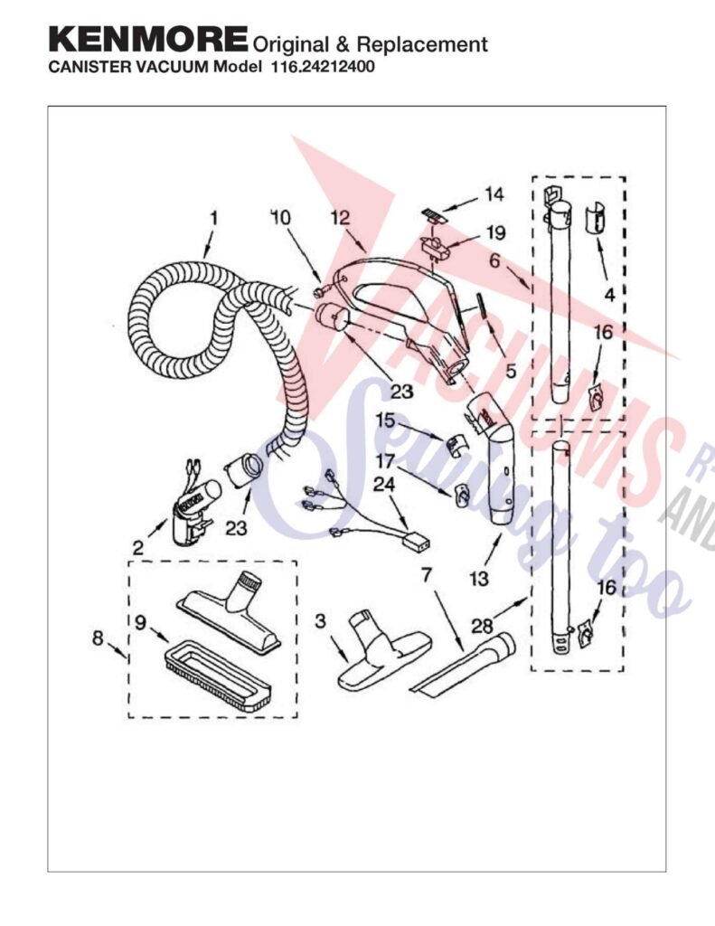 Kenmore 116.24212400 exploded schematic diagram (page 3)