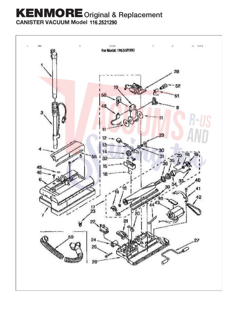 Kenmore 116.2521290 exploded schematic diagram (page 2)
