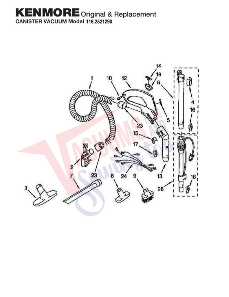 Kenmore 116.2521290 exploded schematic diagram (page 3)