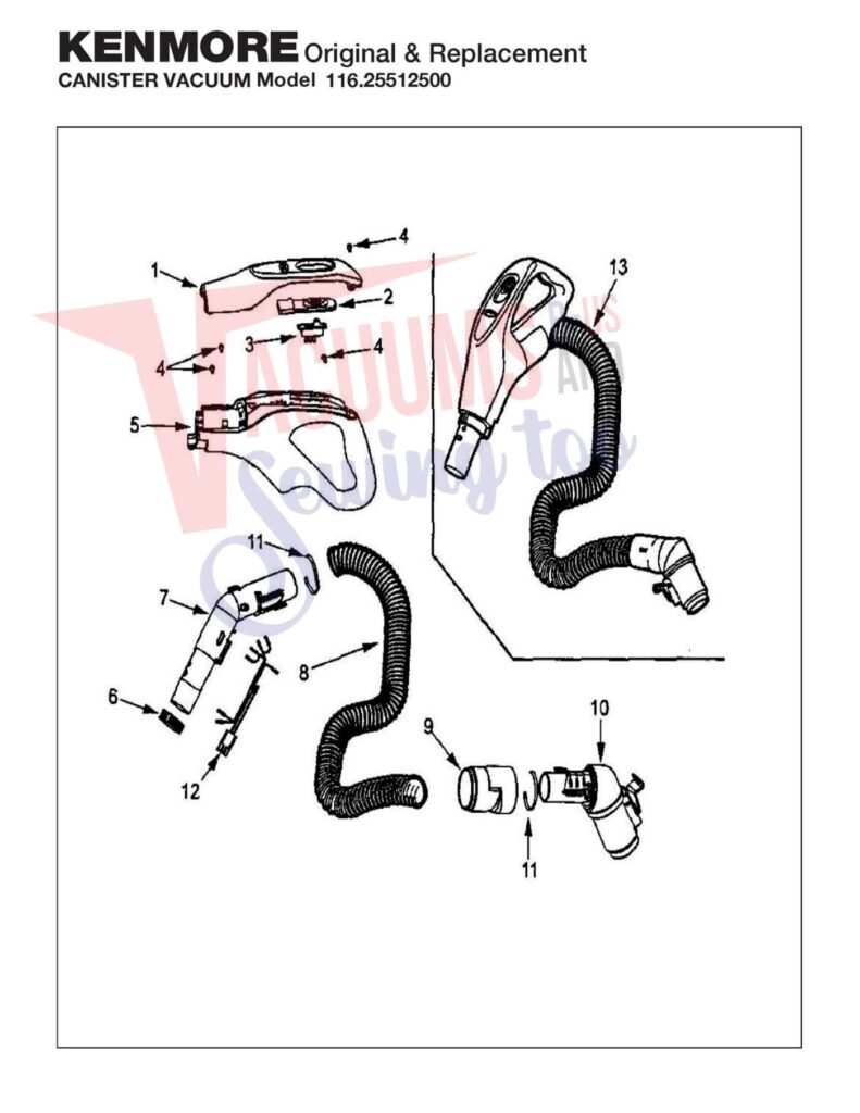 Kenmore 116.25512500 exploded schematic diagram (page 3)