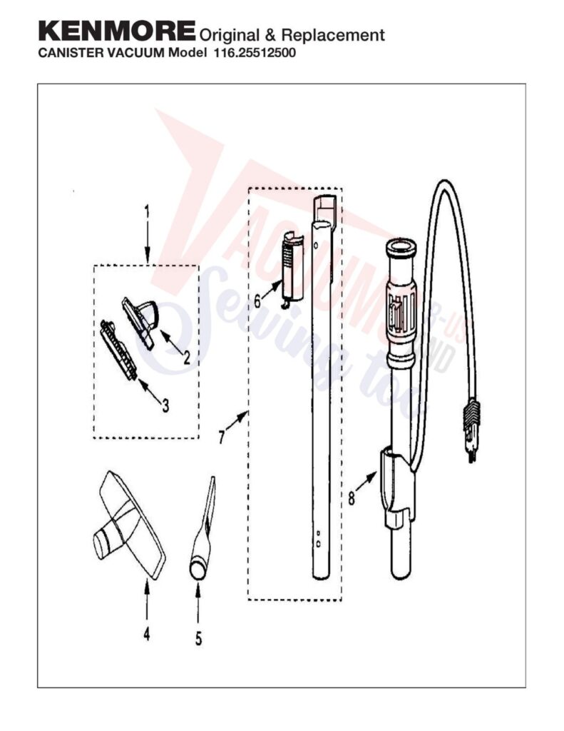 Kenmore 116.25512500 exploded schematic diagram (page 4)