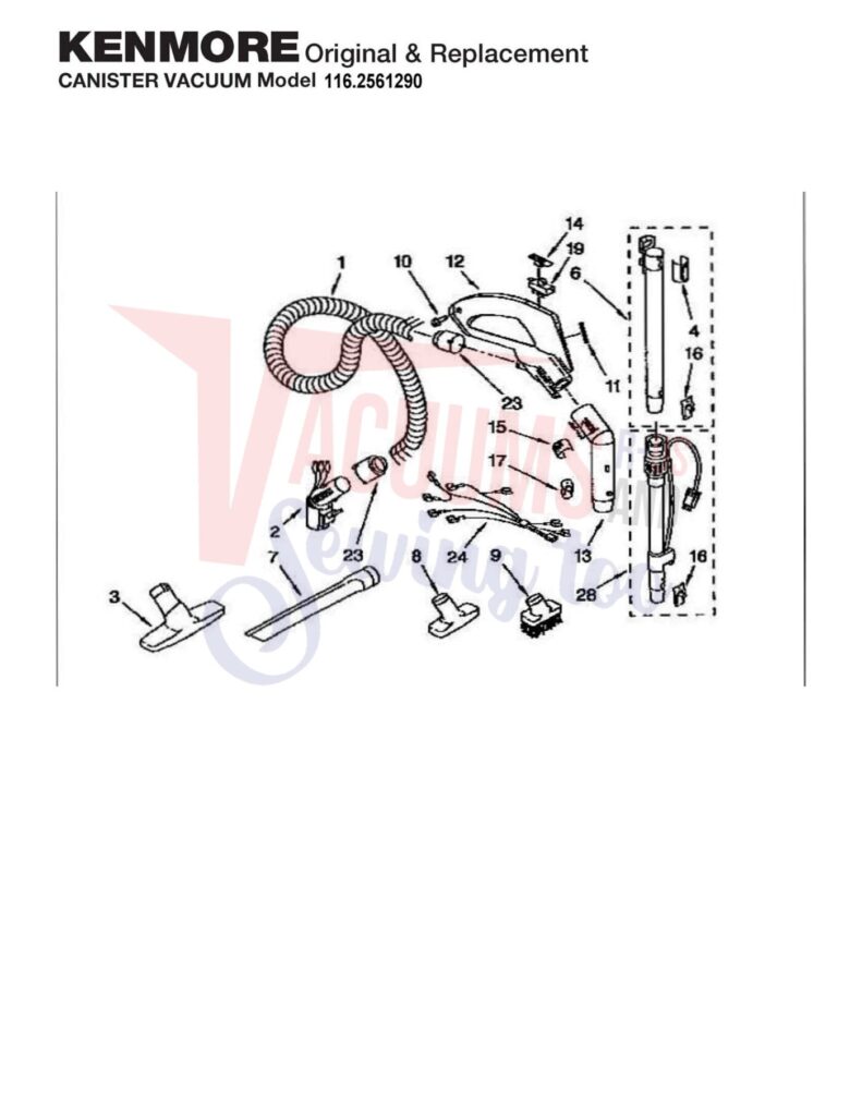 Kenmore 116.2561290 exploded schematic diagram (page 2)