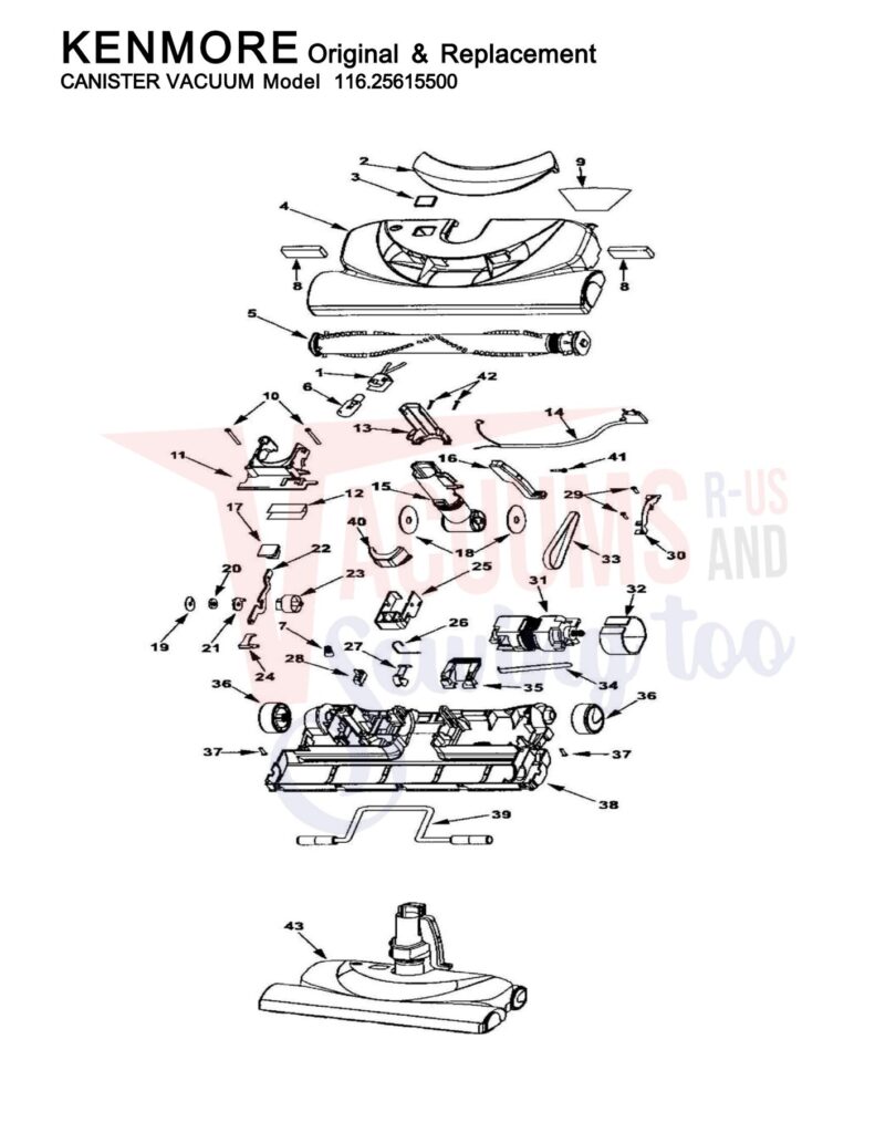 Kenmore 116.25615500 exploded schematic diagram (page 2)
