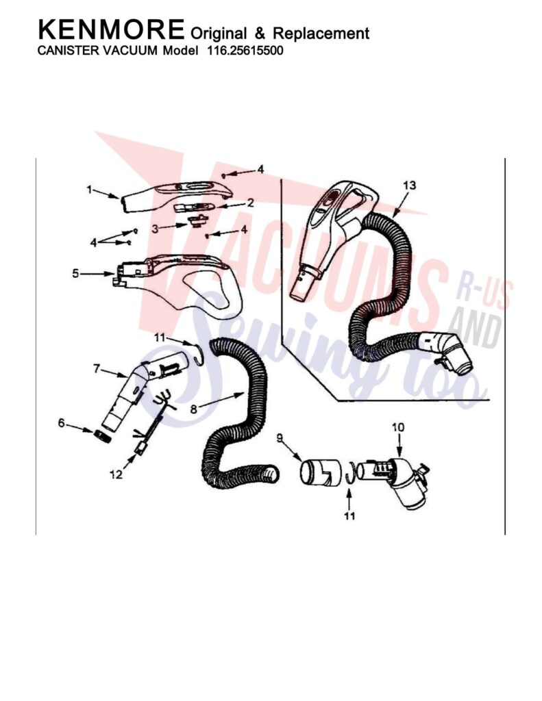 Kenmore 116.25615500 exploded schematic diagram (page 3)