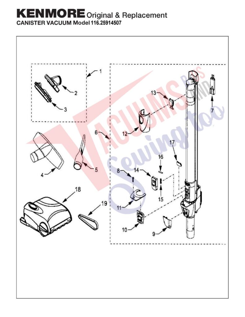 Kenmore 116.25914507 exploded schematic diagram (page 4)