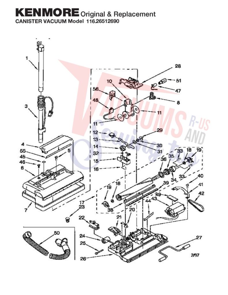 Kenmore 116.265126 exploded schematic diagram (page 2)