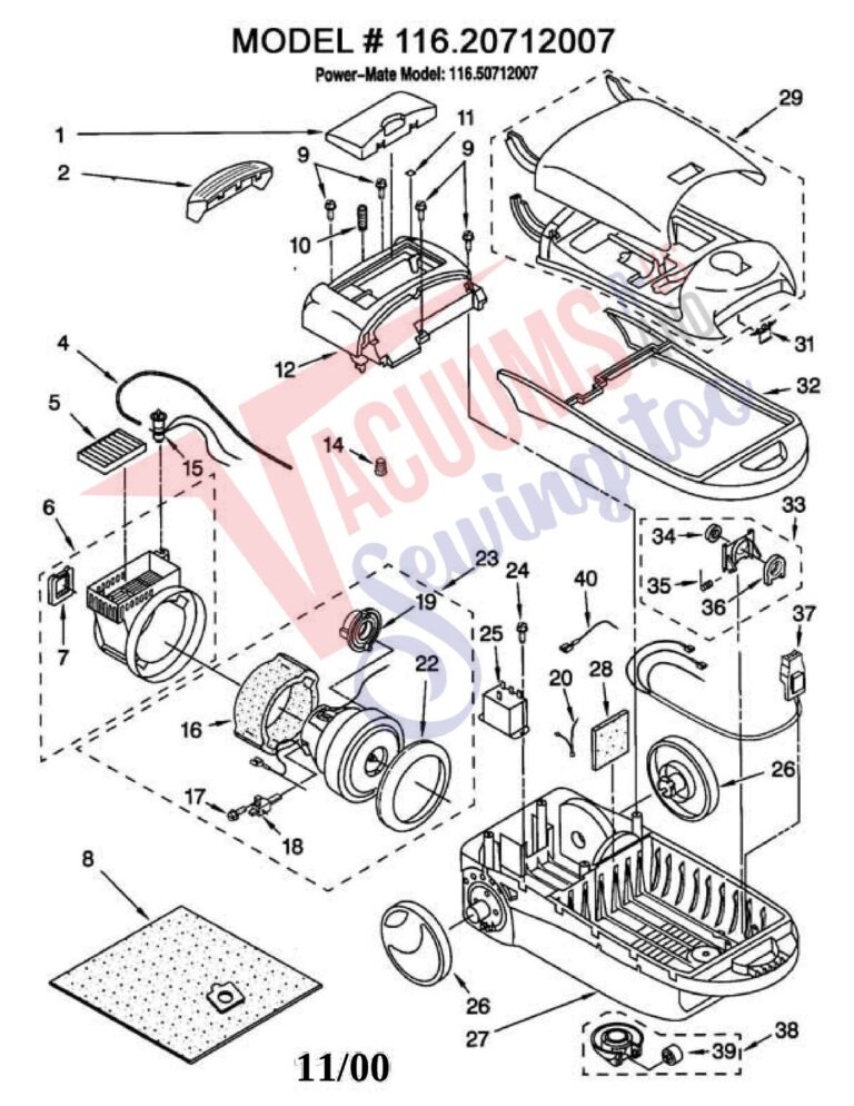 Kenmore 11650712007 schematic page 1 preview