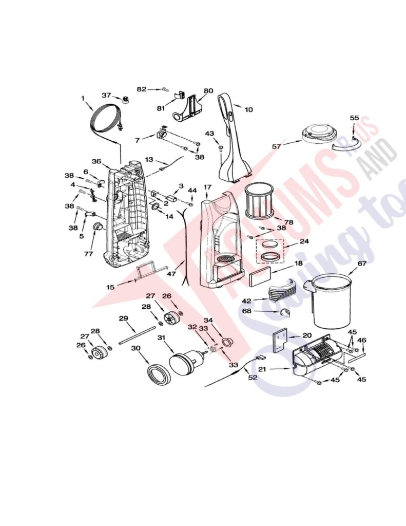 Kenmore 116.35725400 exploded schematic diagram (page 1)