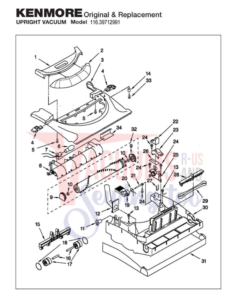 Kenmore 116.39712991 exploded schematic diagram (page 2)