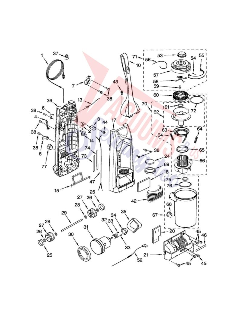 Kenmore 116.31723100 exploded schematic diagram (page 1)