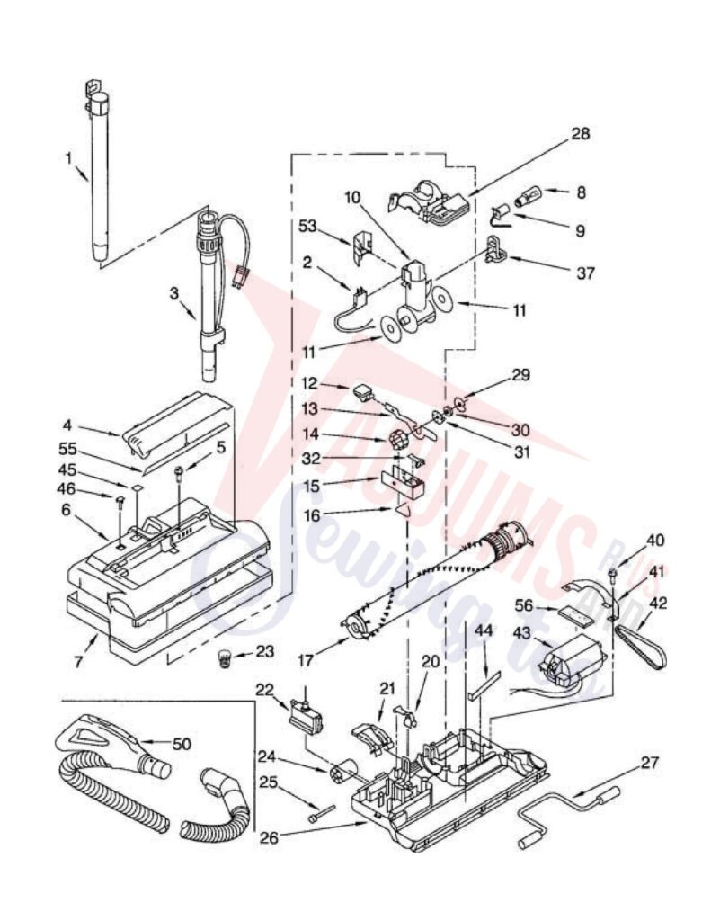 Kenmore 116.23312305 exploded schematic diagram (page 2)