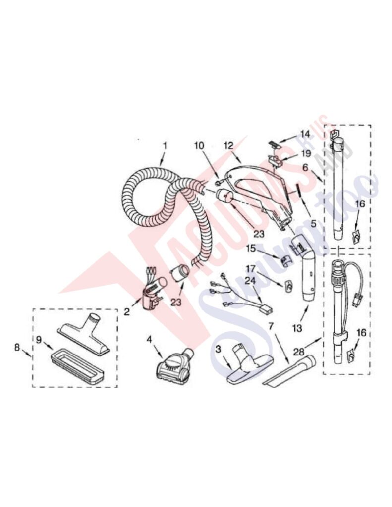 Kenmore 116.23312305 exploded schematic diagram (page 3)