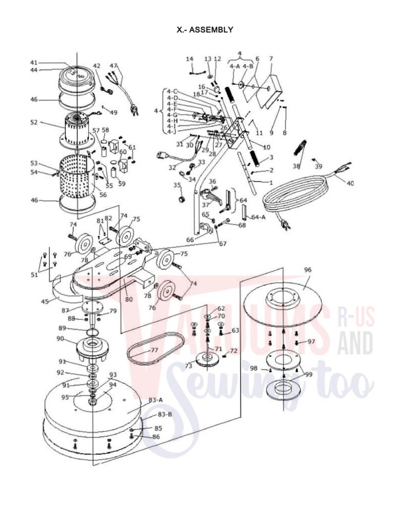 Koblenz b-1500 exploded schematic diagram (page 1)
