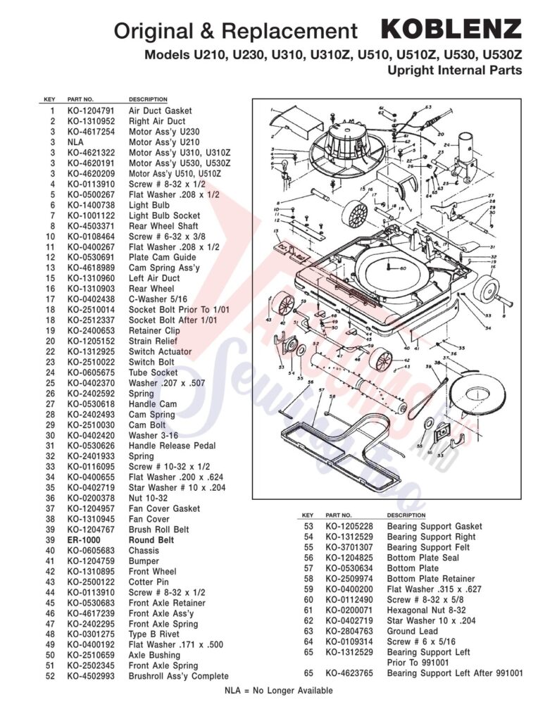 Koblenz U210 exploded schematic diagram (page 2)