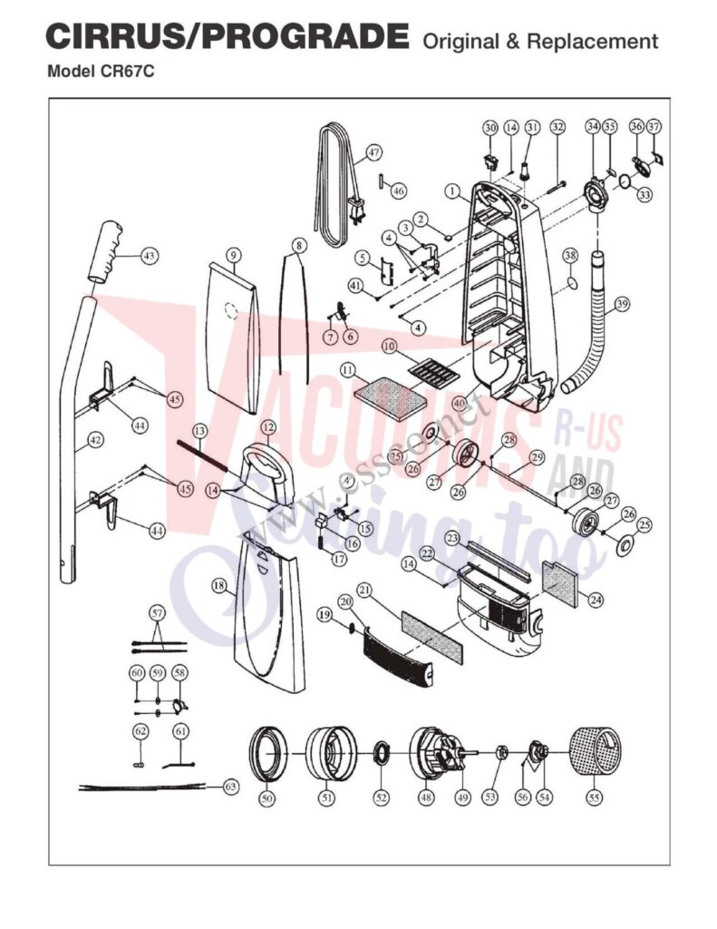 Cirrus CR67C exploded schematic diagram (page 1)
