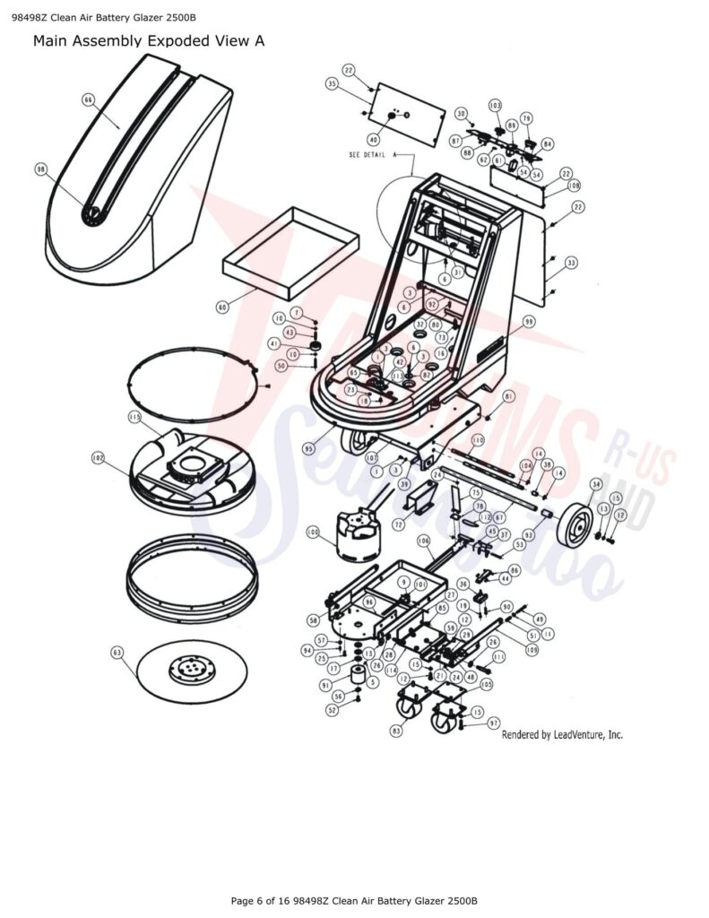 Tornado 98498Z exploded schematic diagram (page 2)